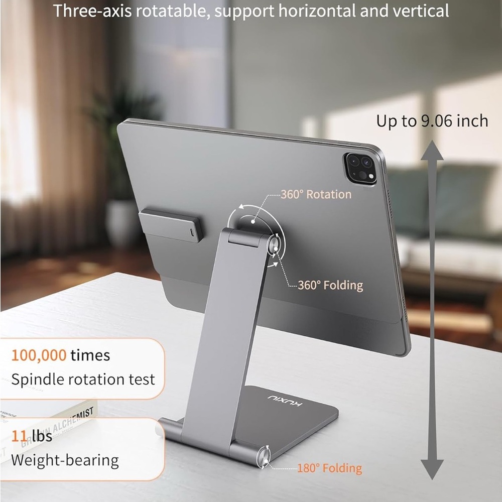 Ku xiu magnetic wireless charging stand for iPad Pro 1-4th Gen iPad Air 10.9 in